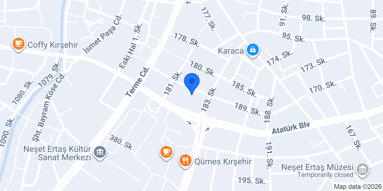 Modadil Akademisi Kırşehir Şubesi konumu