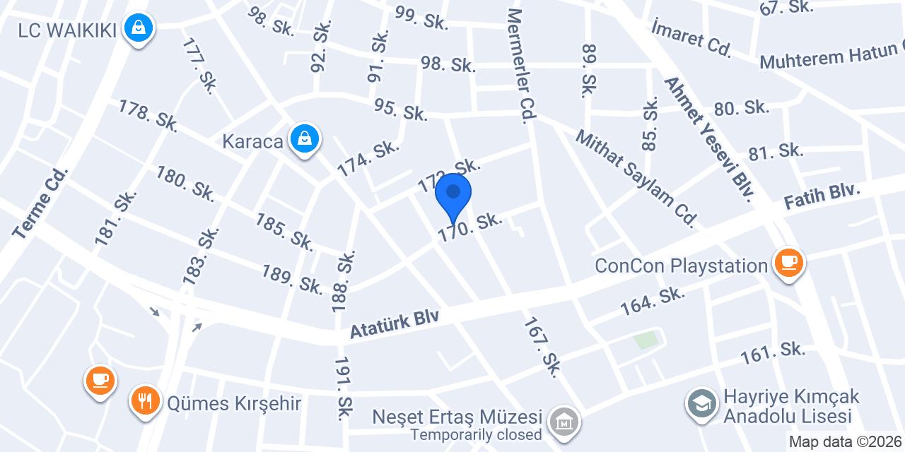 Ups Kargo-kırşehir Şubesi konumu