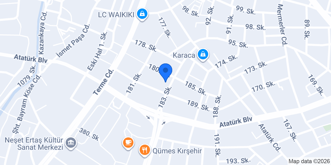 Kırşehir EMRE ELEKTRİK AVİZE konumu