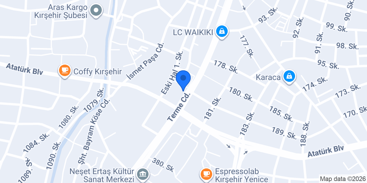 Kırşehir Simitçi Dünyası konumu