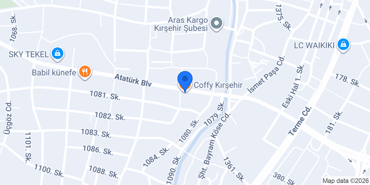 Coffy Kırşehir konumu