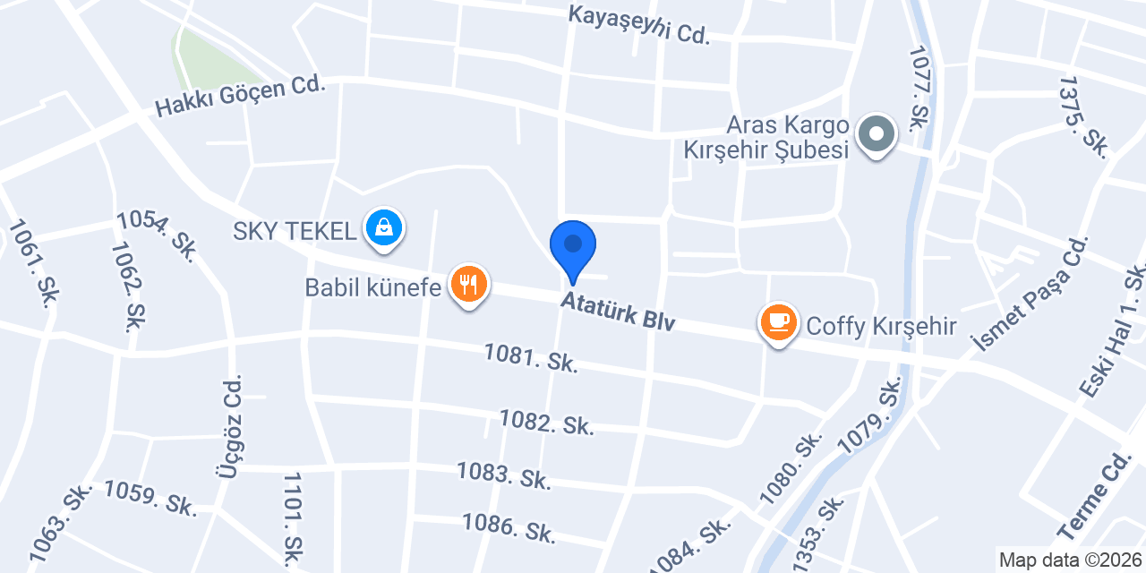 Nesh Waffle Burger Coffee Kırşehir konumu
