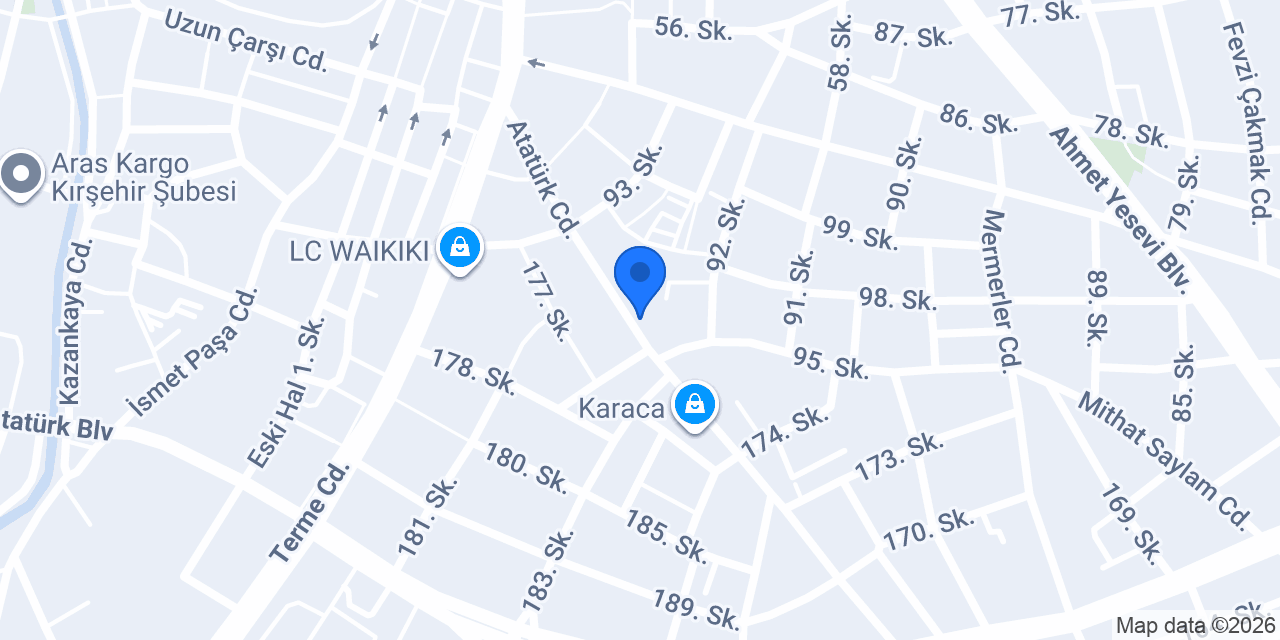 Kırşehir Aydın Kurs konumu