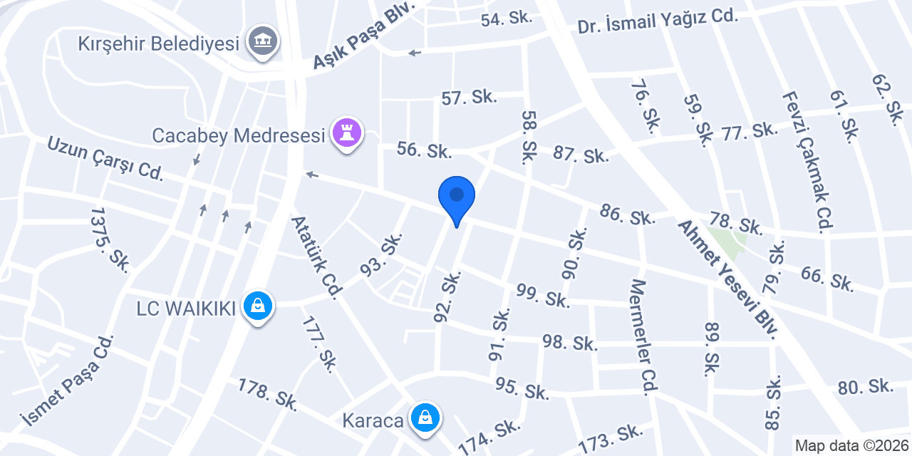 Kırşehir EC mobilya imalat konumu