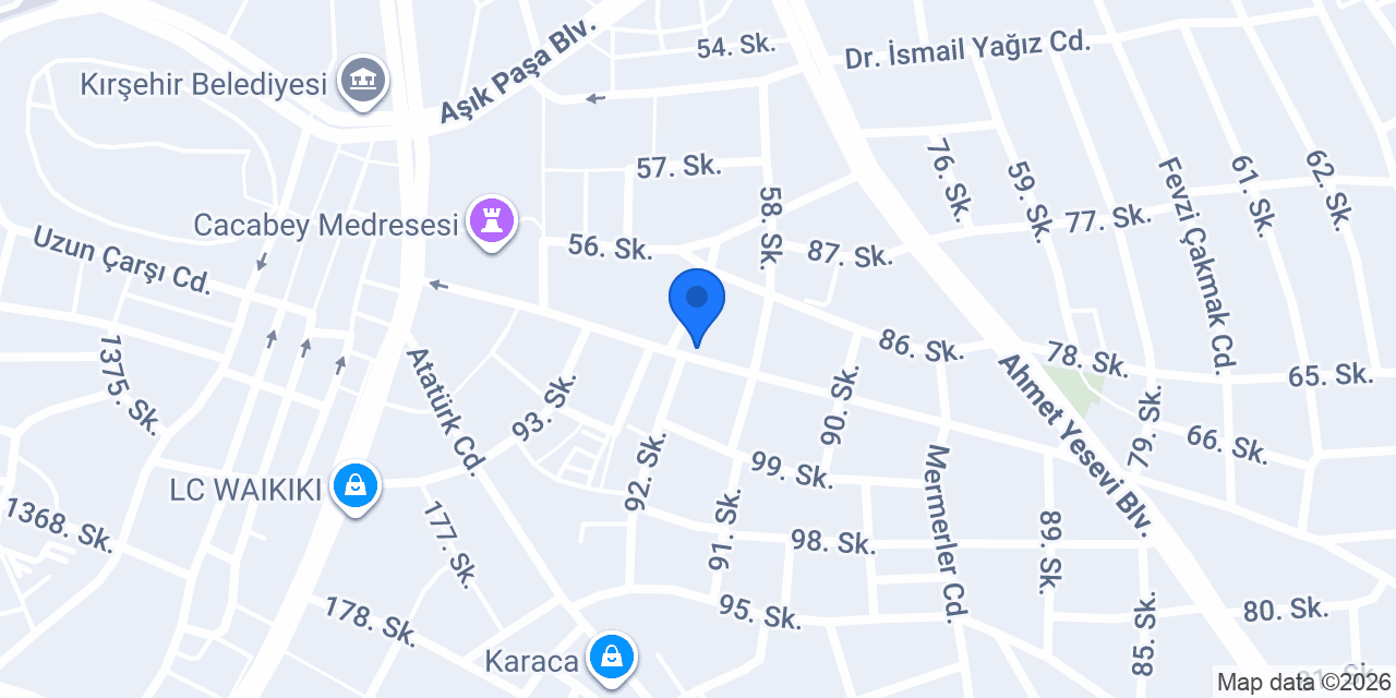 Civil- Kırşehir Merkez konumu