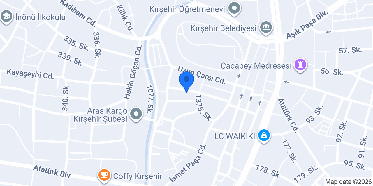 Kırşehir English Time konumu