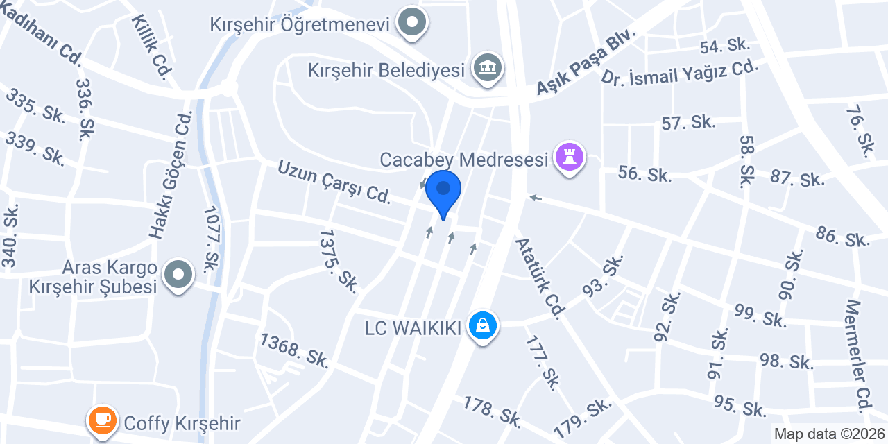 Kırşehir Cezaevi konumu