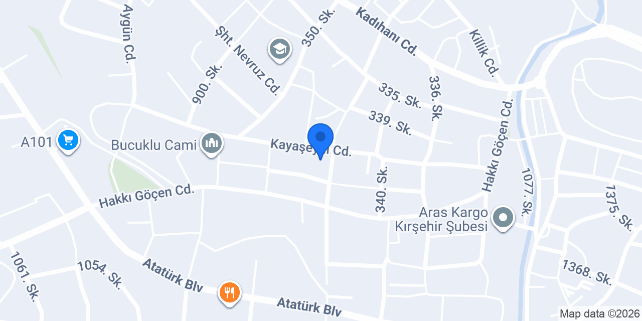 Ankavet Veteriner Kliniği Kırşehir konumu