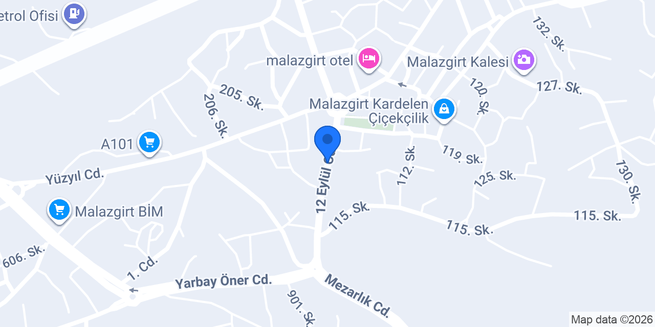 Malazgirt Restaurant konumu
