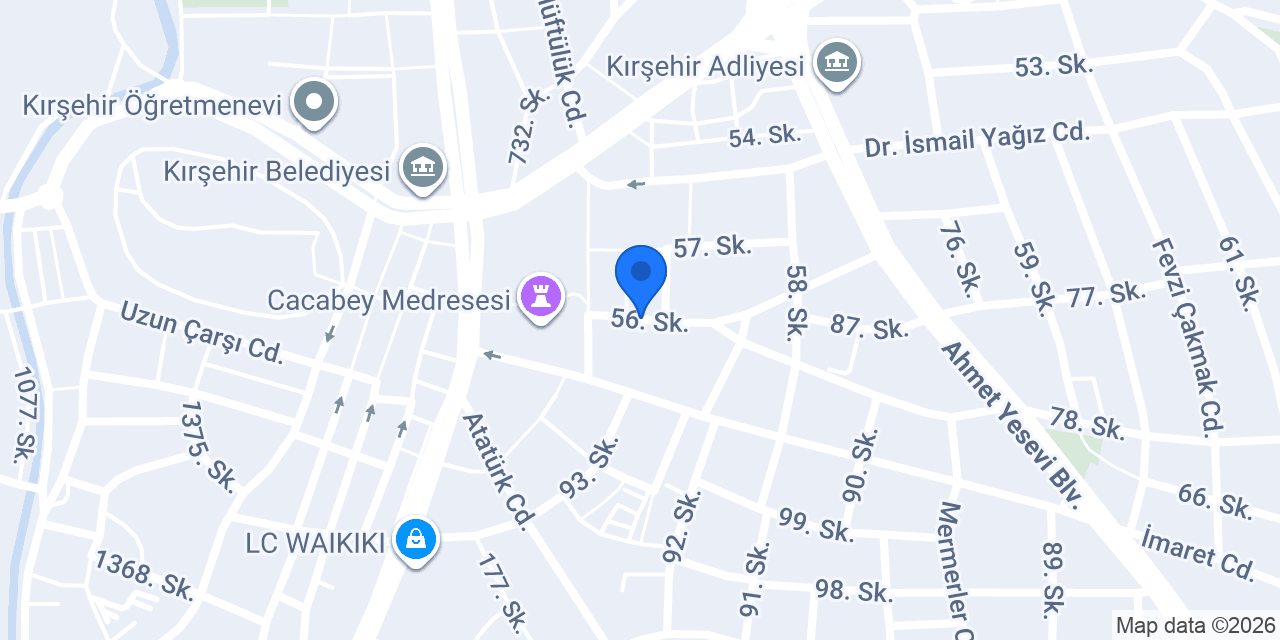 Özel Dmed Kırşehir Diyaliz Merkezi konumu