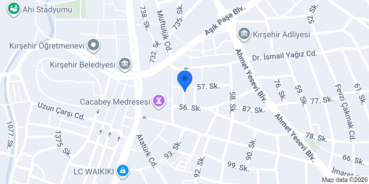 Kırşehir Su Arıtma konumu