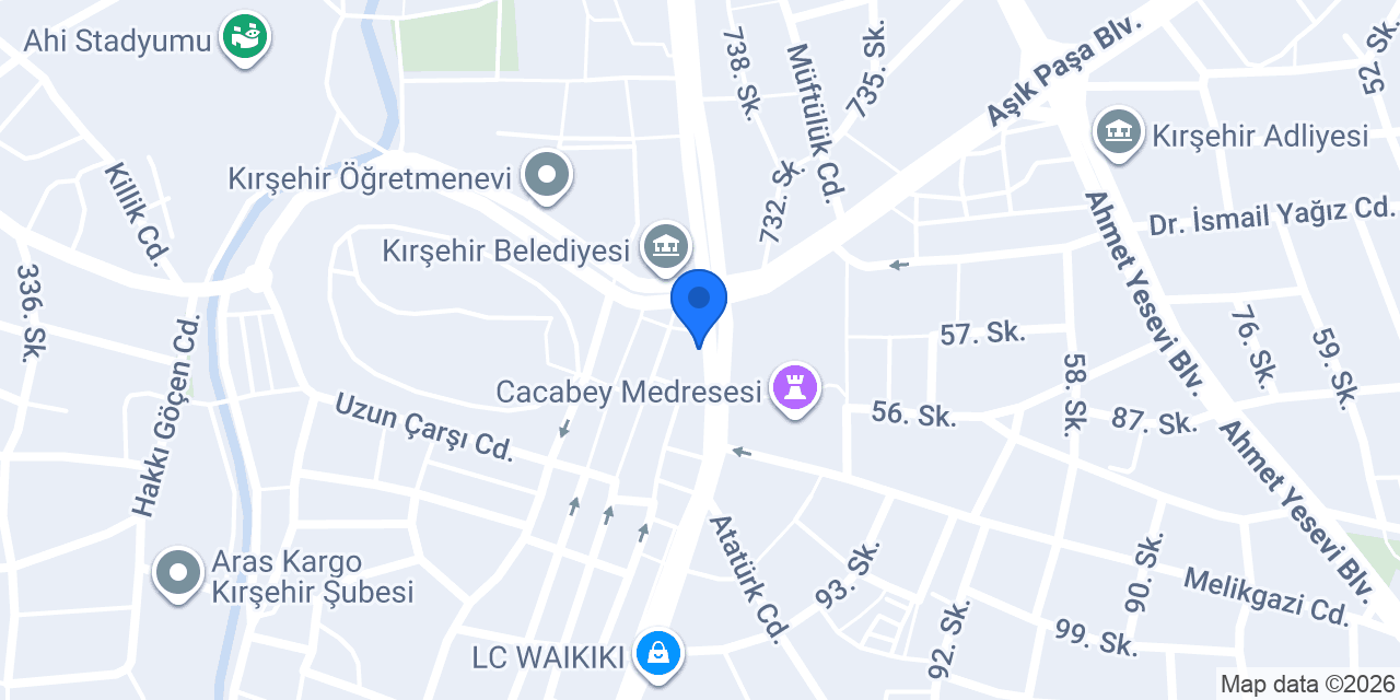 Senetsepet Kırşehir konumu
