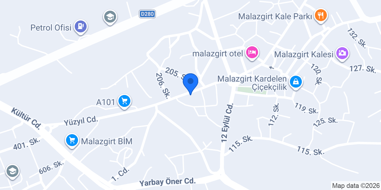 Bazyel Veteriner Kliniği konumu