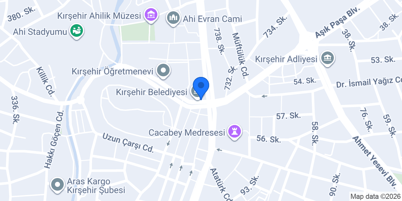 Kırşehir İsem Akademi konumu
