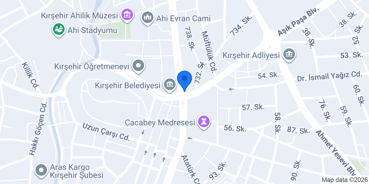 Kırşehir Kepçe Alpar Hafriyat konumu