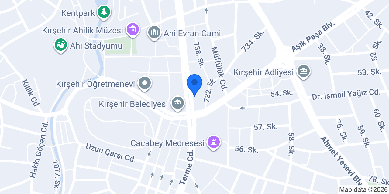 Halkbank Kırşehir Şubesi konumu