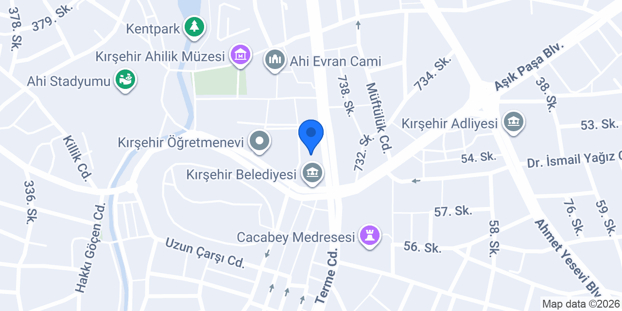 Ptt - Kırşehir Şubesi konumu
