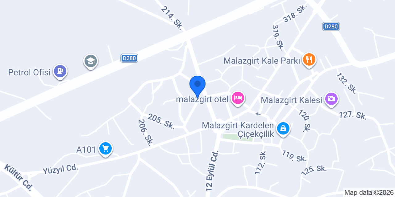 Malazgirt İlçe Müftülüğü konumu