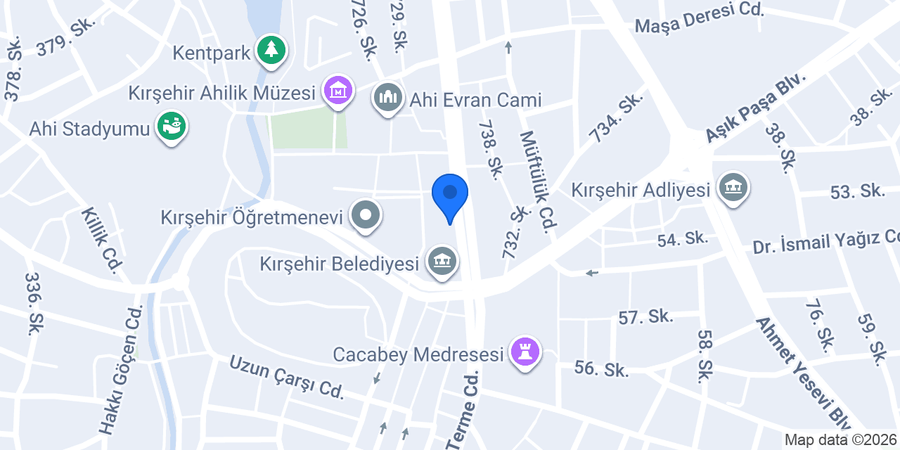 Kırşehir 2. Noterliği konumu
