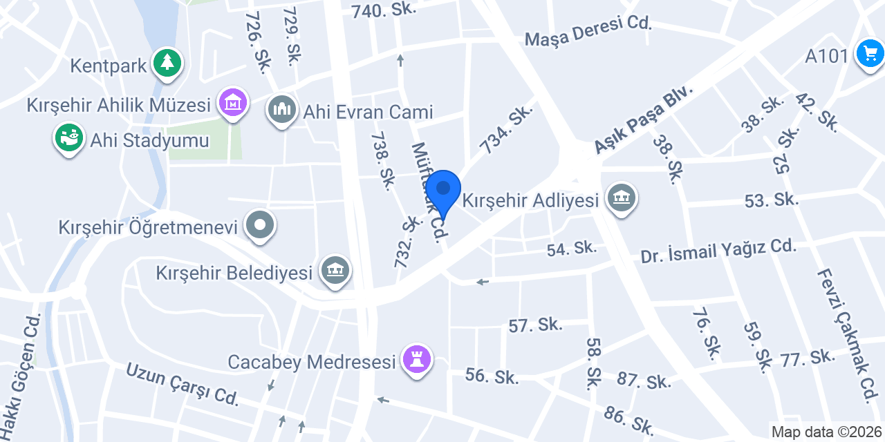 Kızarık Kırşehir konumu