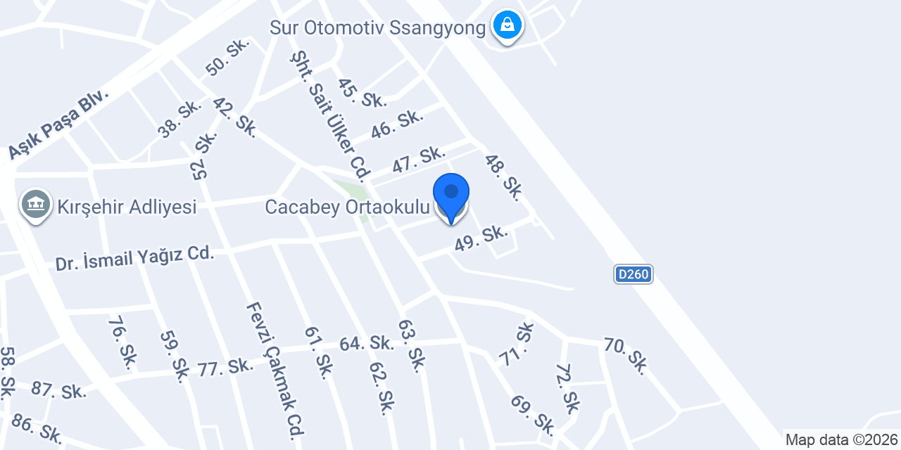 Cacabey Ortaokulu konumu