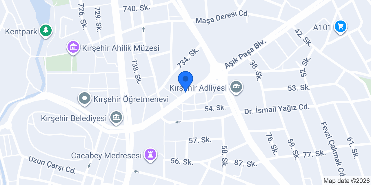 QNB Kırşehir Şubesi konumu