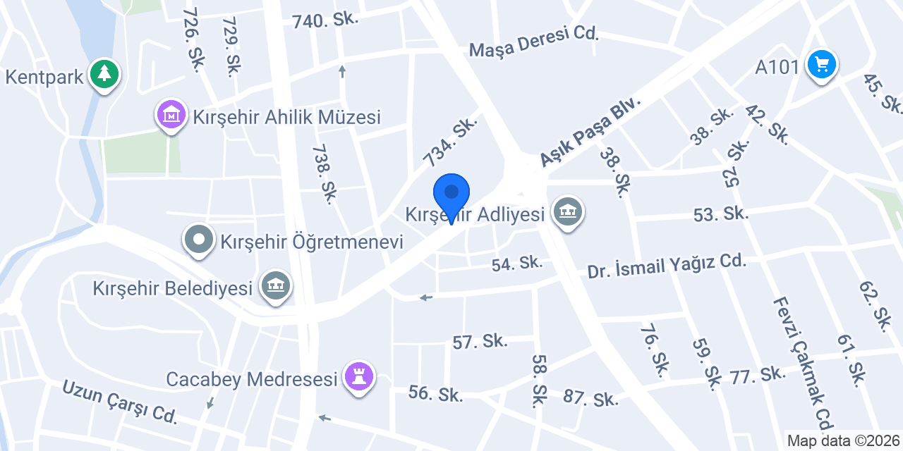 Kırşehir Saç Ekimi Dr Özbebit konumu