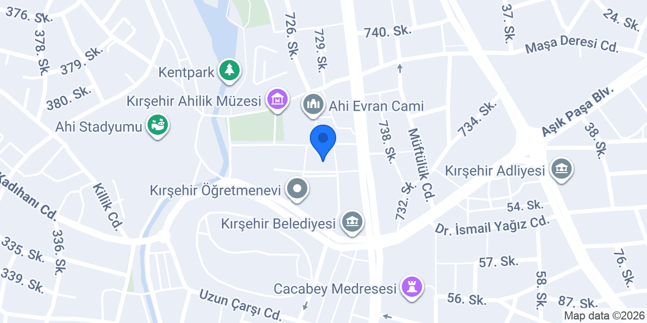 Kırşehir Aydemir Müzik Evi konumu