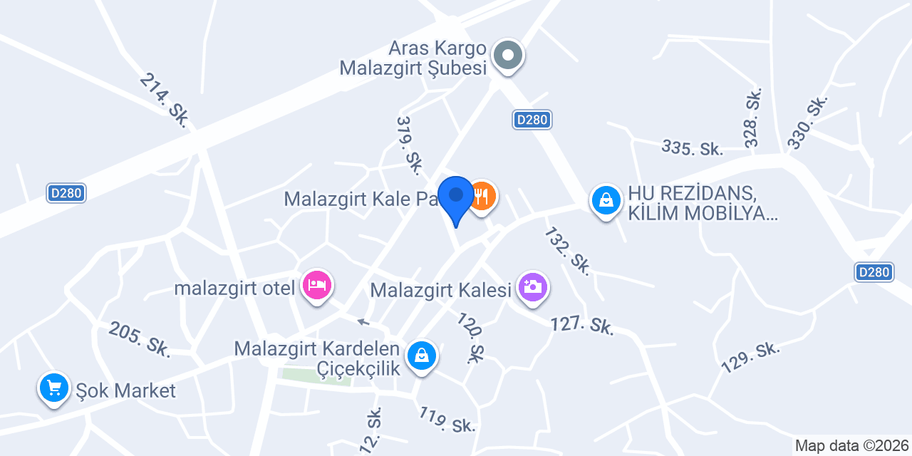 Kral Döner Malazgirt konumu