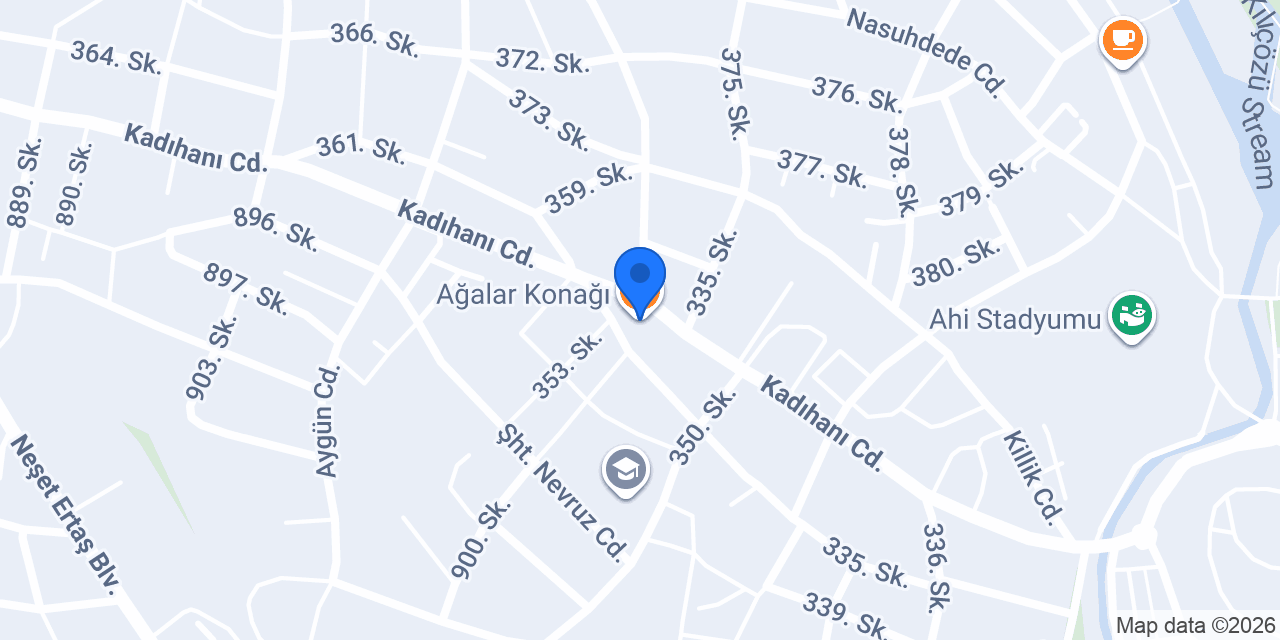 Ağalar Konağı konumu