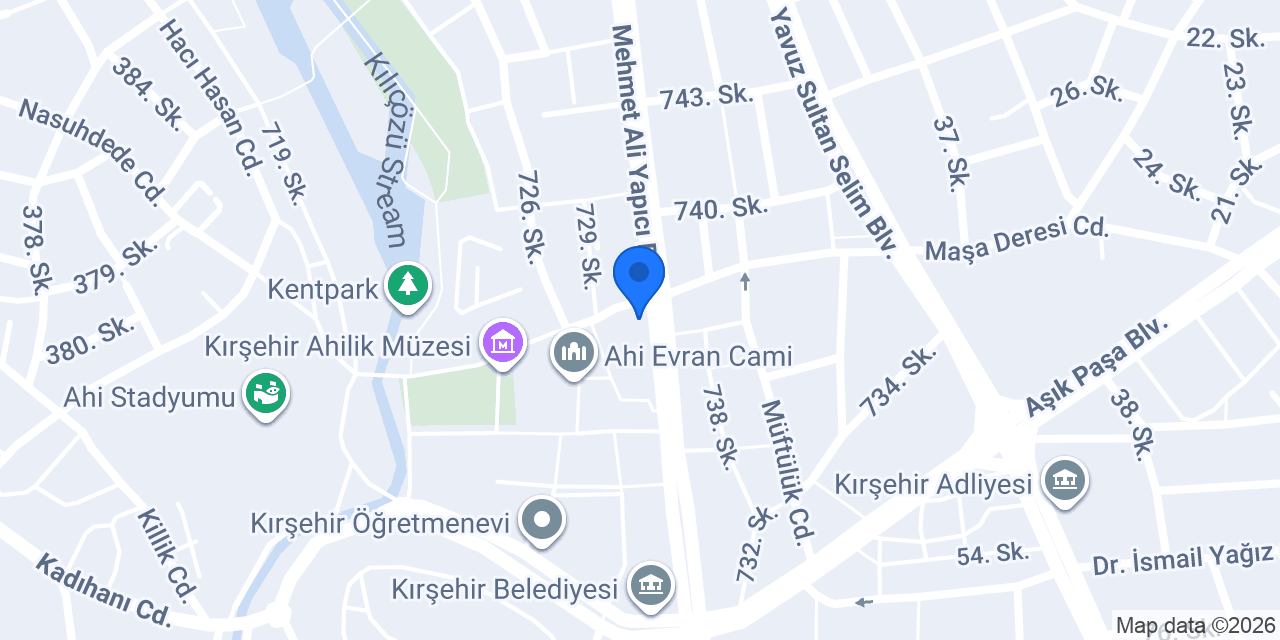 KIRŞEHİR PIRLANTAM MASAJ SALONU konumu