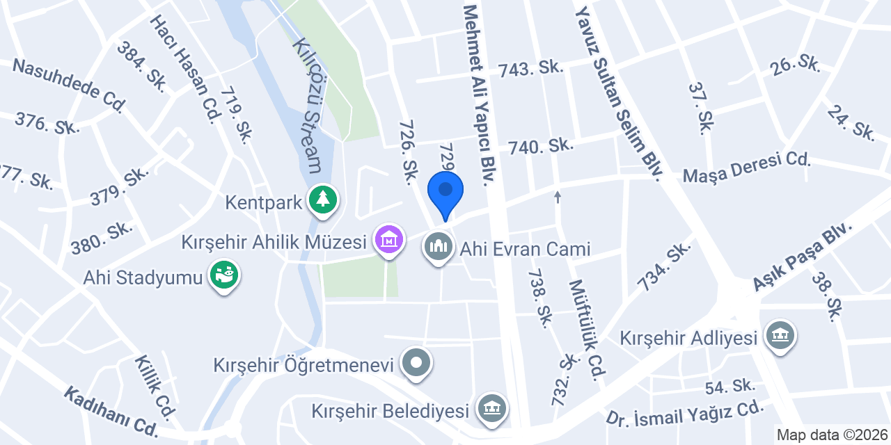Kırşehir Eczanesi konumu