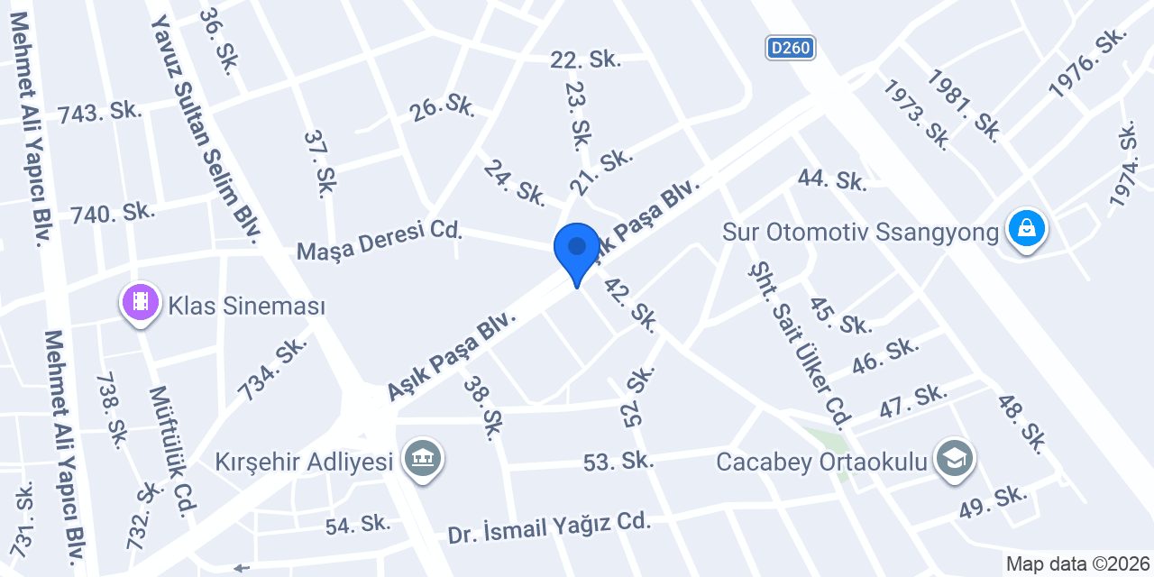 Kırşehir Dora İlaçlama konumu