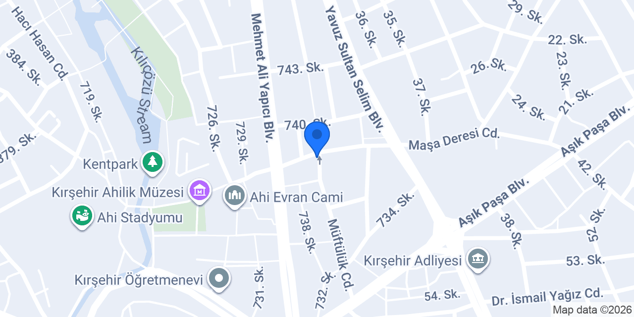 Kırşehir Çilingir (Anahtarcı Ali) konumu