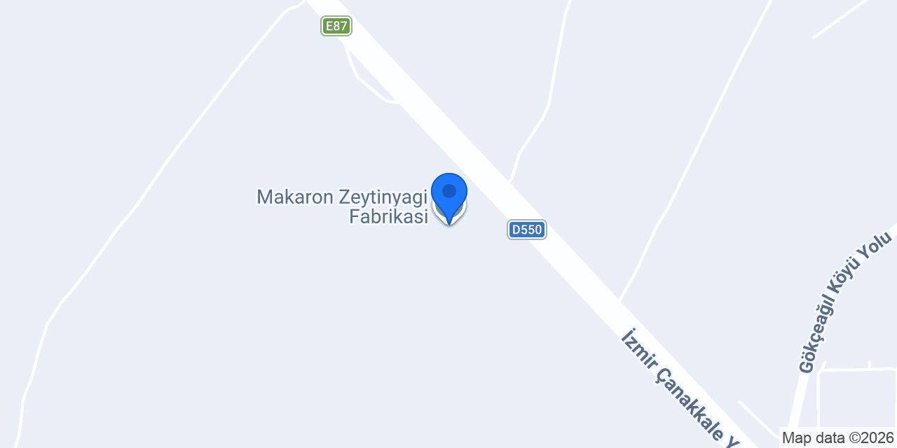 Makaron Zeytinyagi Fabrikasi konumu
