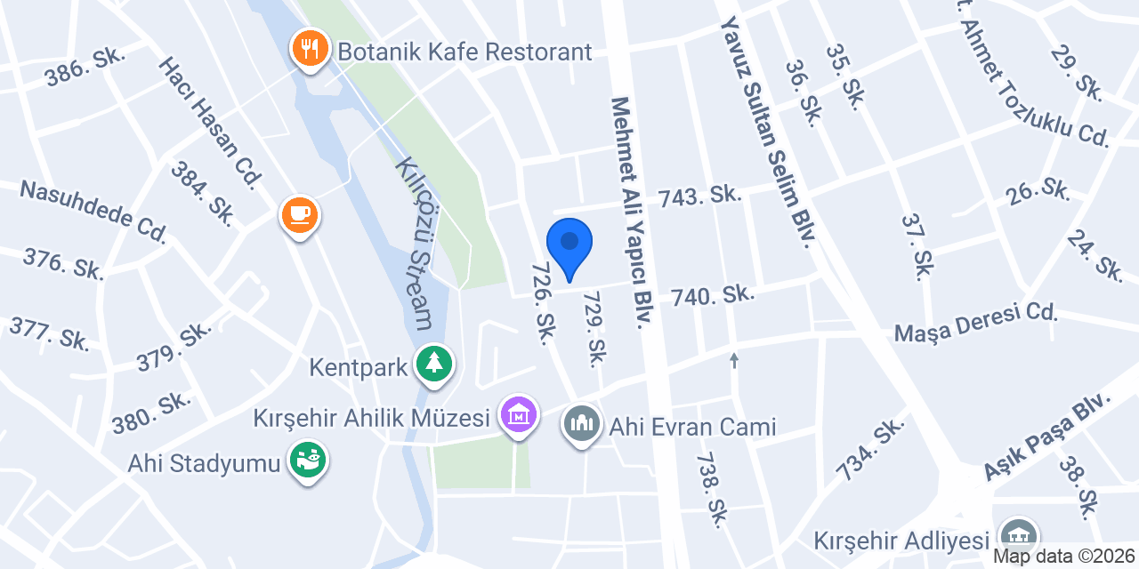 Kırşehir SMMMO konumu