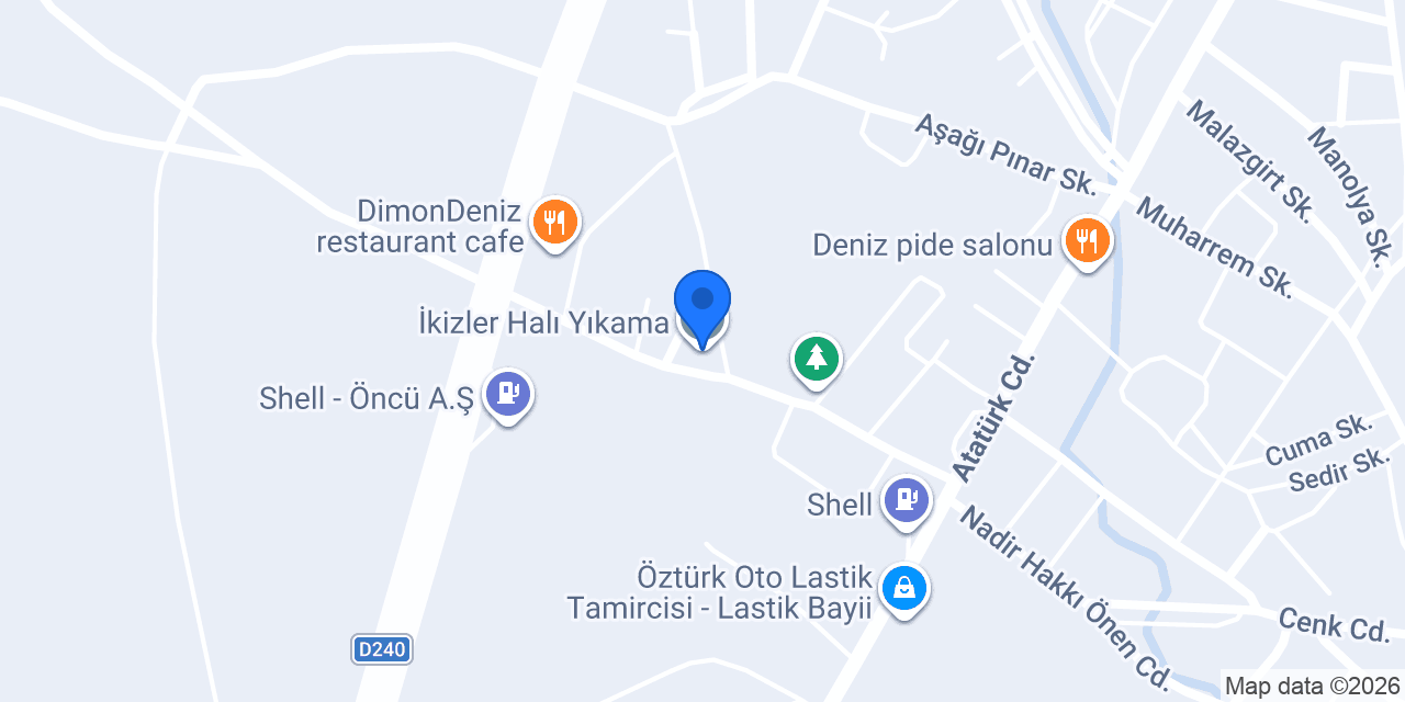 İkizler Halı Yıkama konumu
