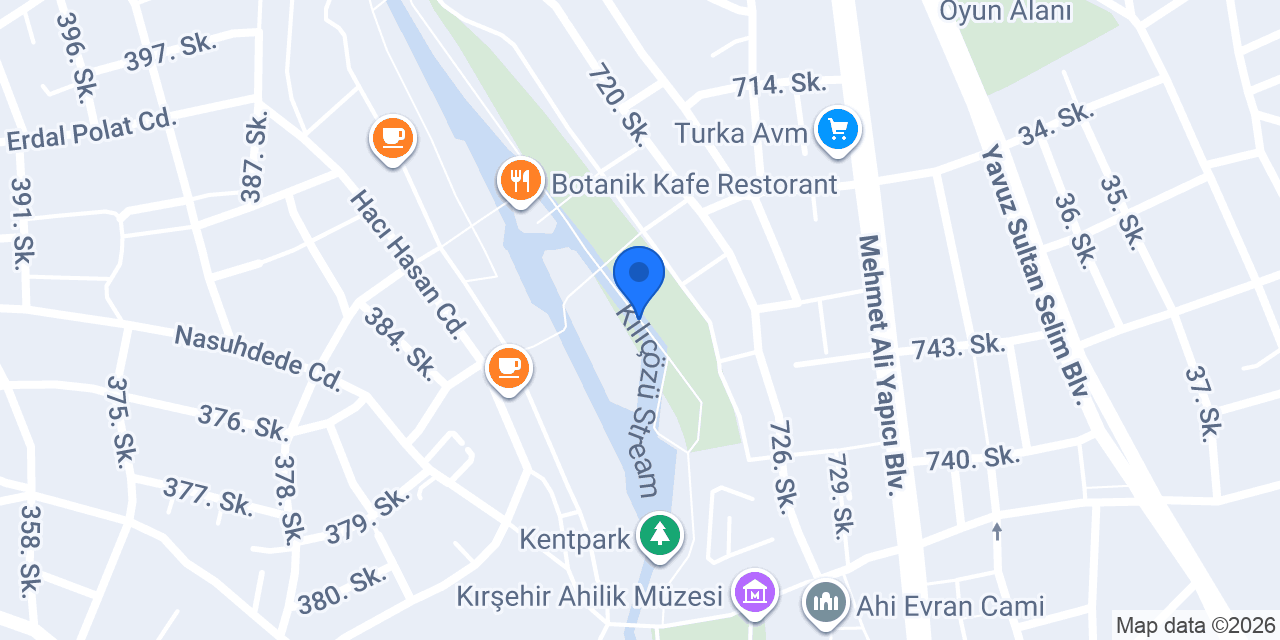 Kırşehir Tava Dondurma konumu