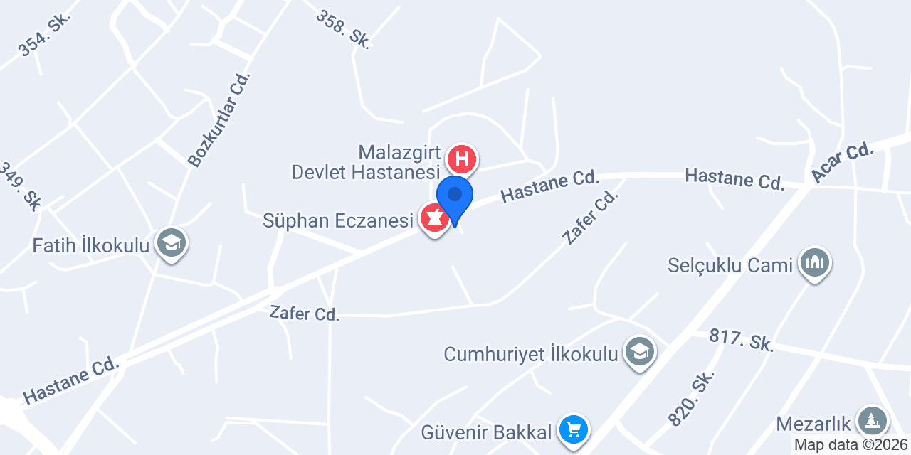 ECZANE MERVE konumu