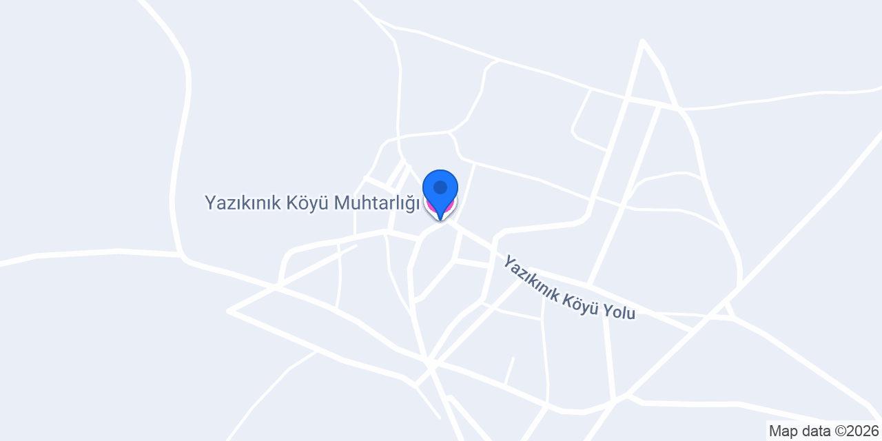 Yazıkınık Köyü Muhtarlığı konumu