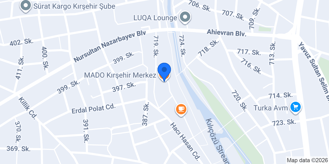 MADO Kırşehir Merkez konumu