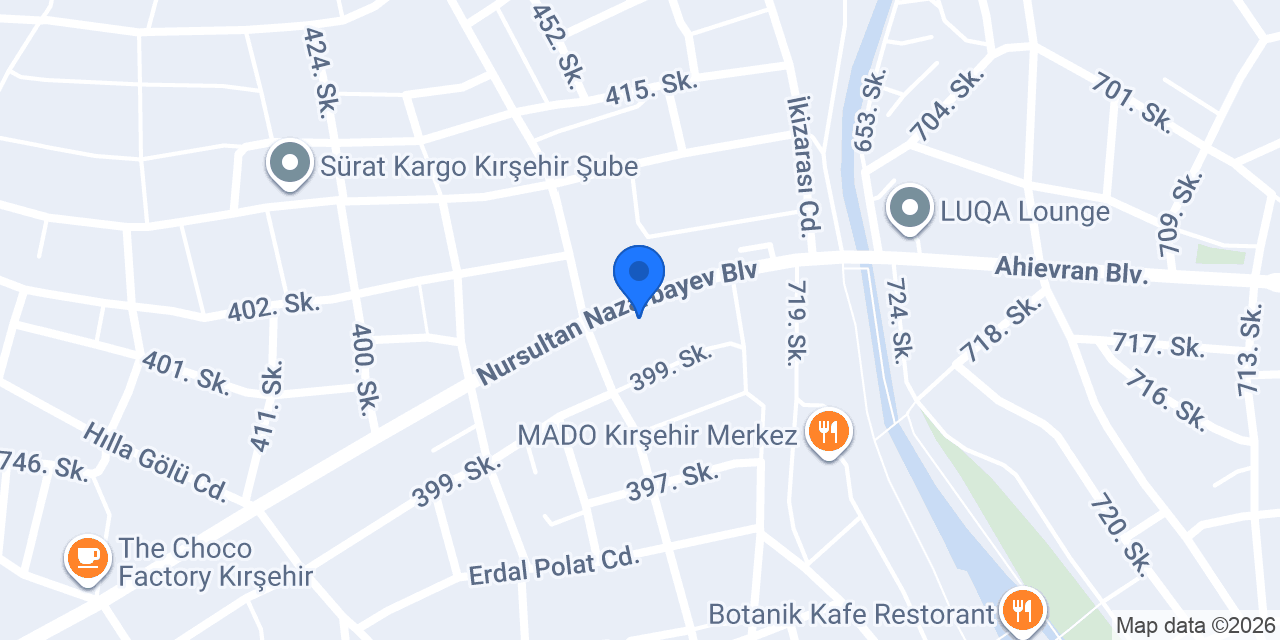 Çikolata Evim Kırşehir konumu