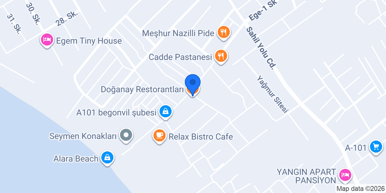 Hanımeli Kafe Restoran konumu