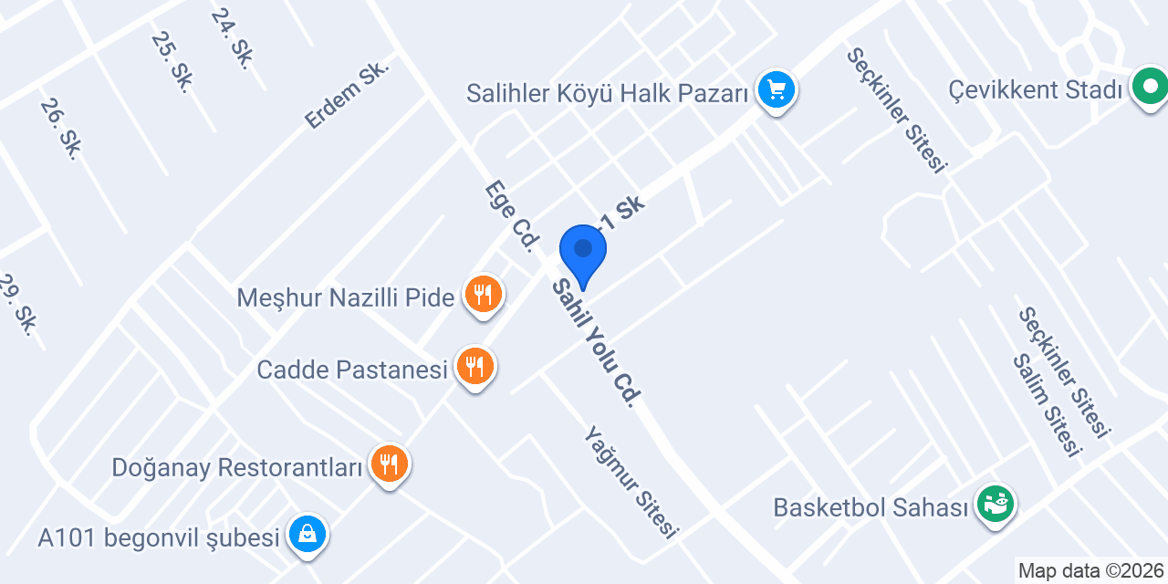 Öz Nazilli Pide konumu