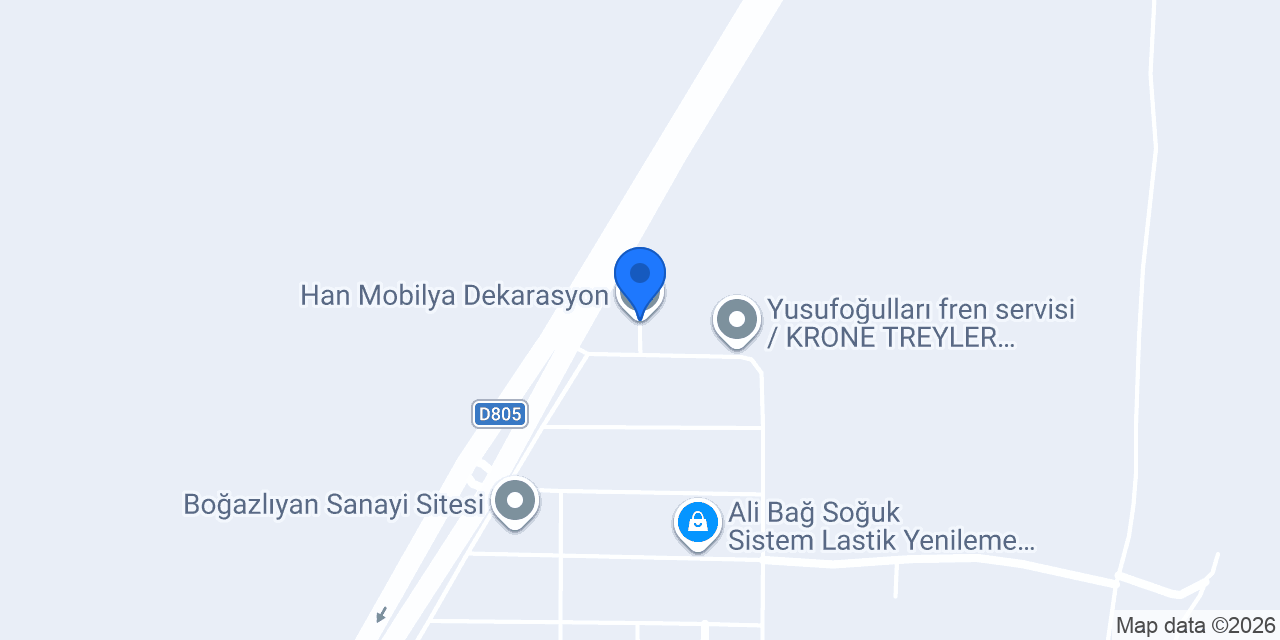Han Mobilya Dekarasyon konumu