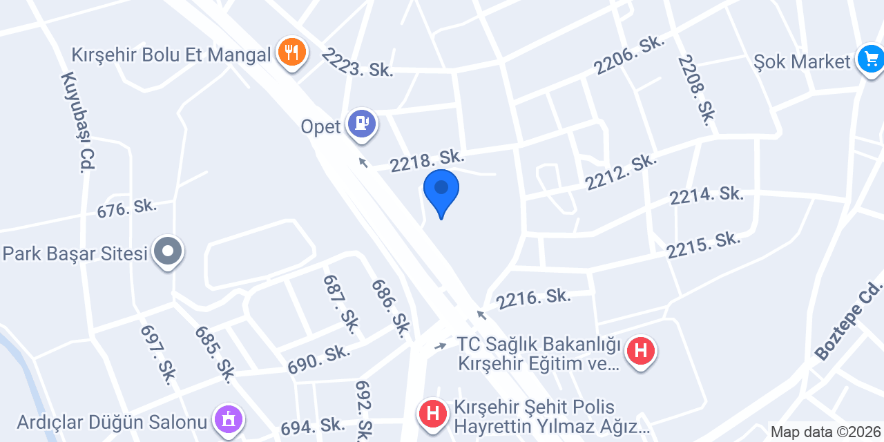 Çetin Elektrik konumu