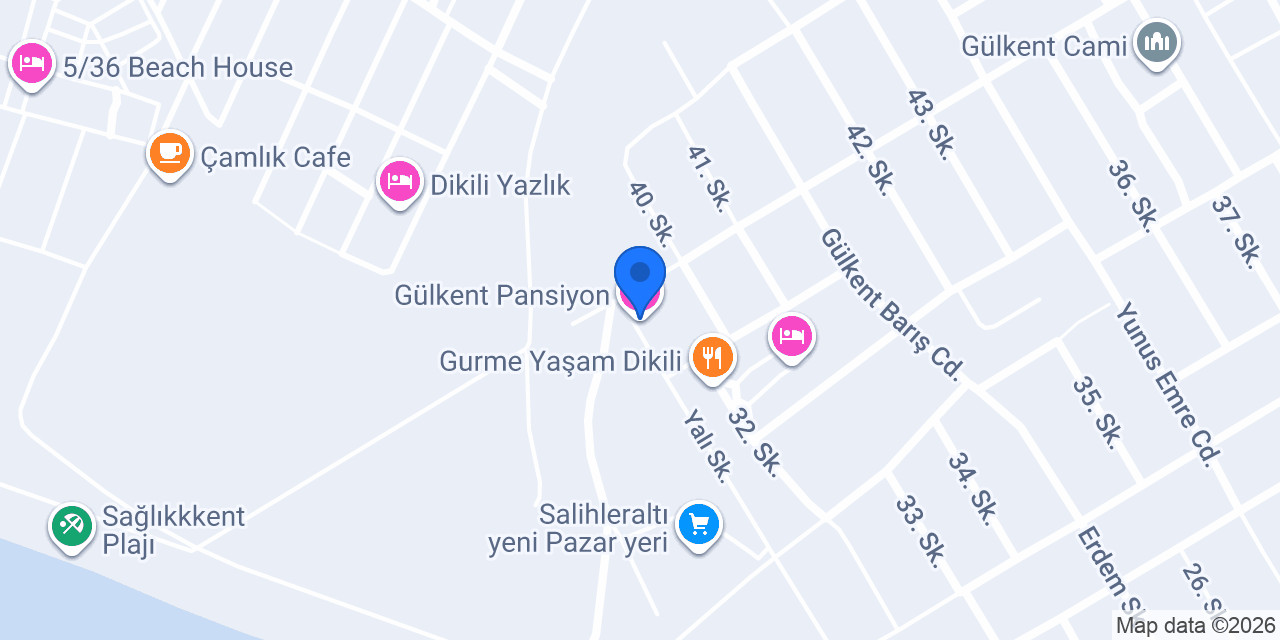 Gülkent Pansiyon konumu