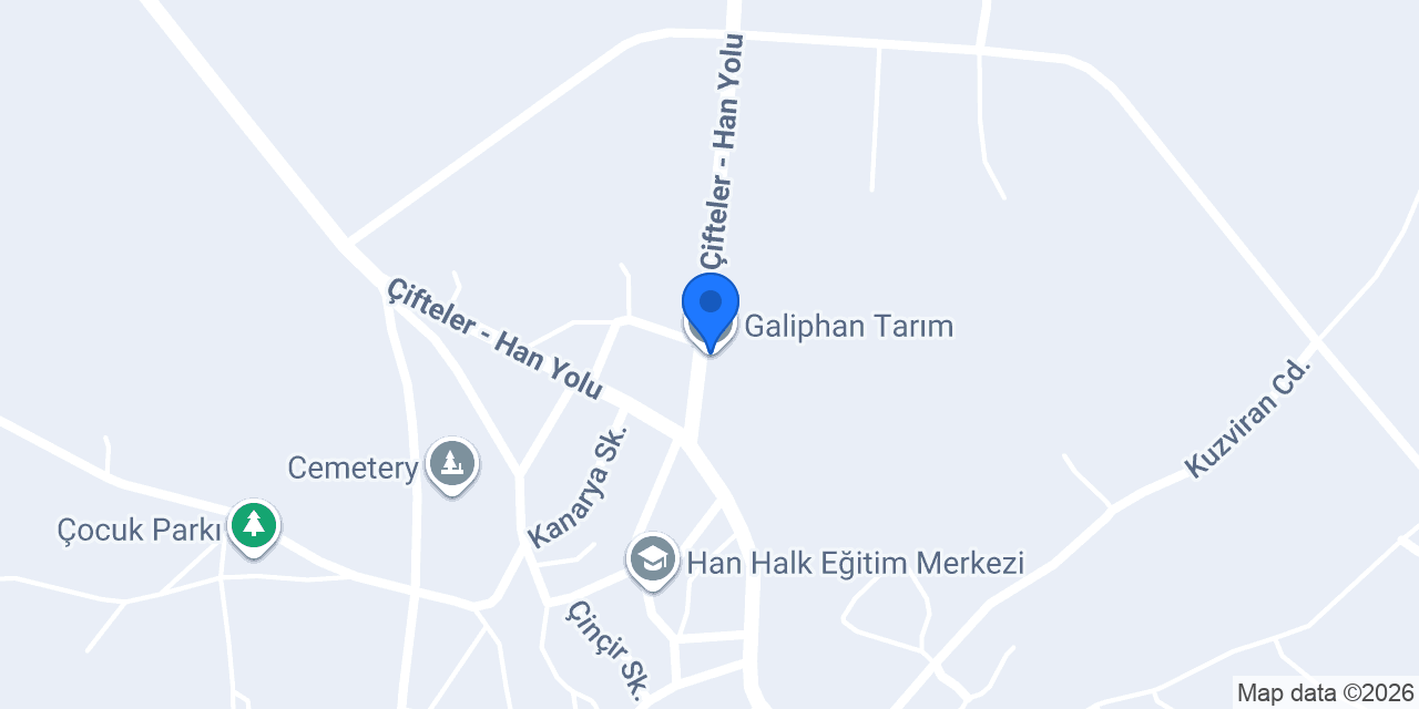 Galiphan Tarım konumu