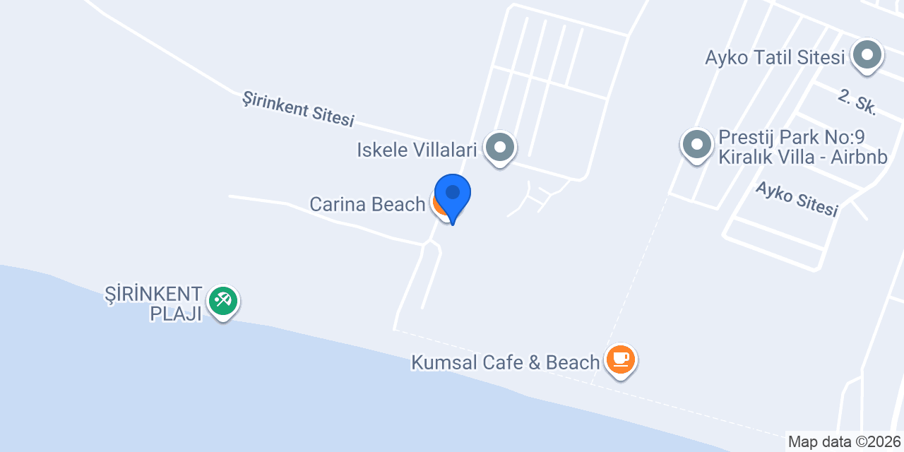 Carina Beach konumu