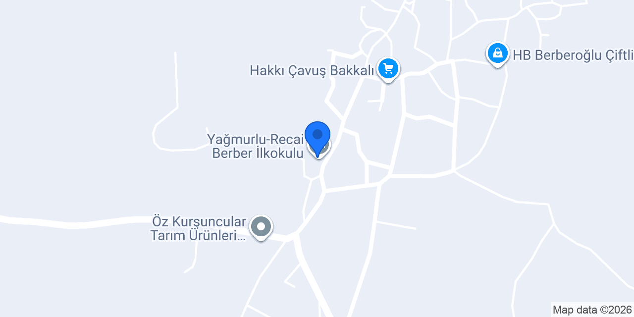 Yağmurlu-recai Berber İlkokulu konumu